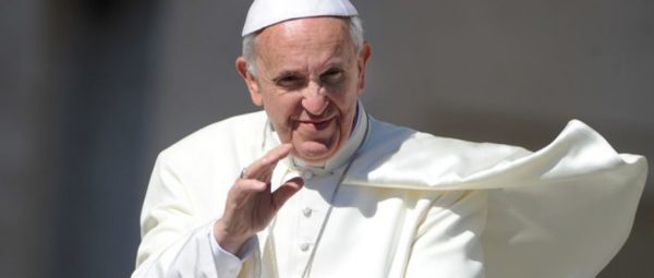 Pape François, d'après une photo d'Eric Vandeville